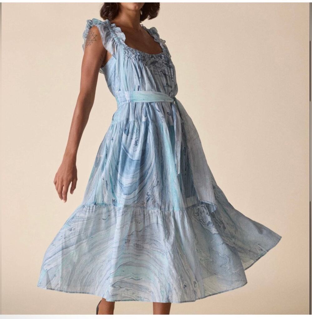 St. Roche Blue Rowena Dress